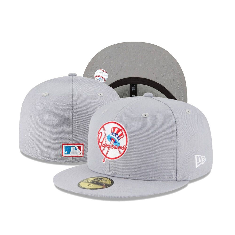 15 灰 New York Yankees CCAA2601-01-015 AA Classic Fitted Cap 015 USD8.48 - Image 1