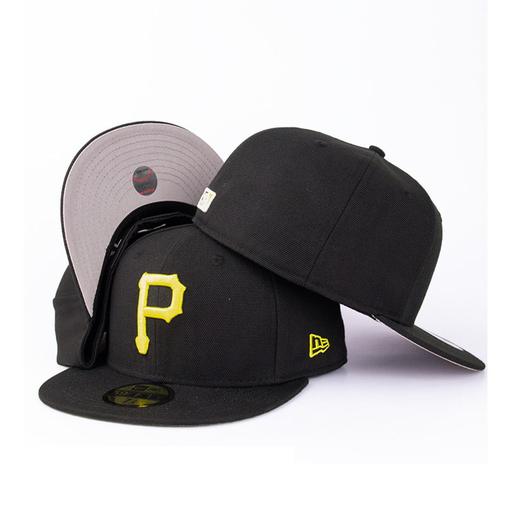 Pittsburgh Pirates black(5) CCAA2601-191 AA Classic Fitted Cap 191 USD8.48 - Image 1