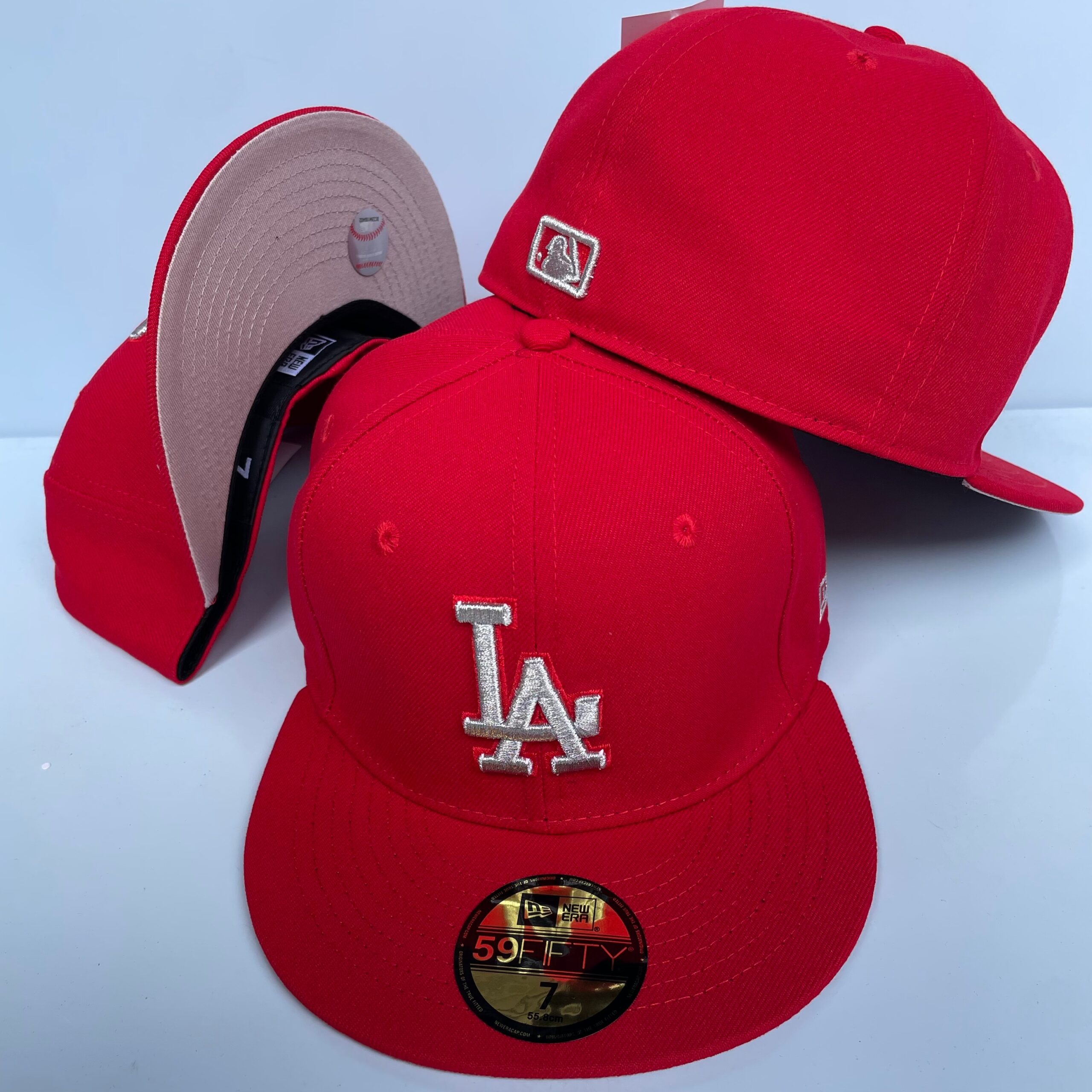 55 Los Angeles Dodgers CCAA2601-02-055 AA Classic Fitted Cap 055 USD8.48 - Image 1