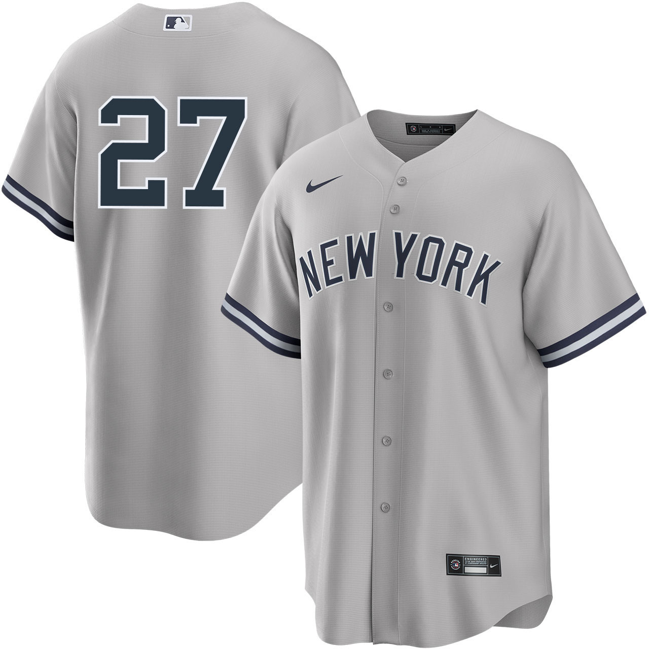 前后排灰 (1)035 MLBJE2601-02-035 New York Yankees Baseball Jersey 035 USD16.98 - Image 1
