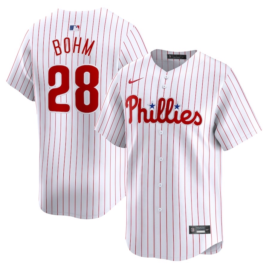前后白色 (6)029 MLBJE2601-04-029 Philadelphia Phillies Baseball Jersey 029 USD16.98 - Image 1