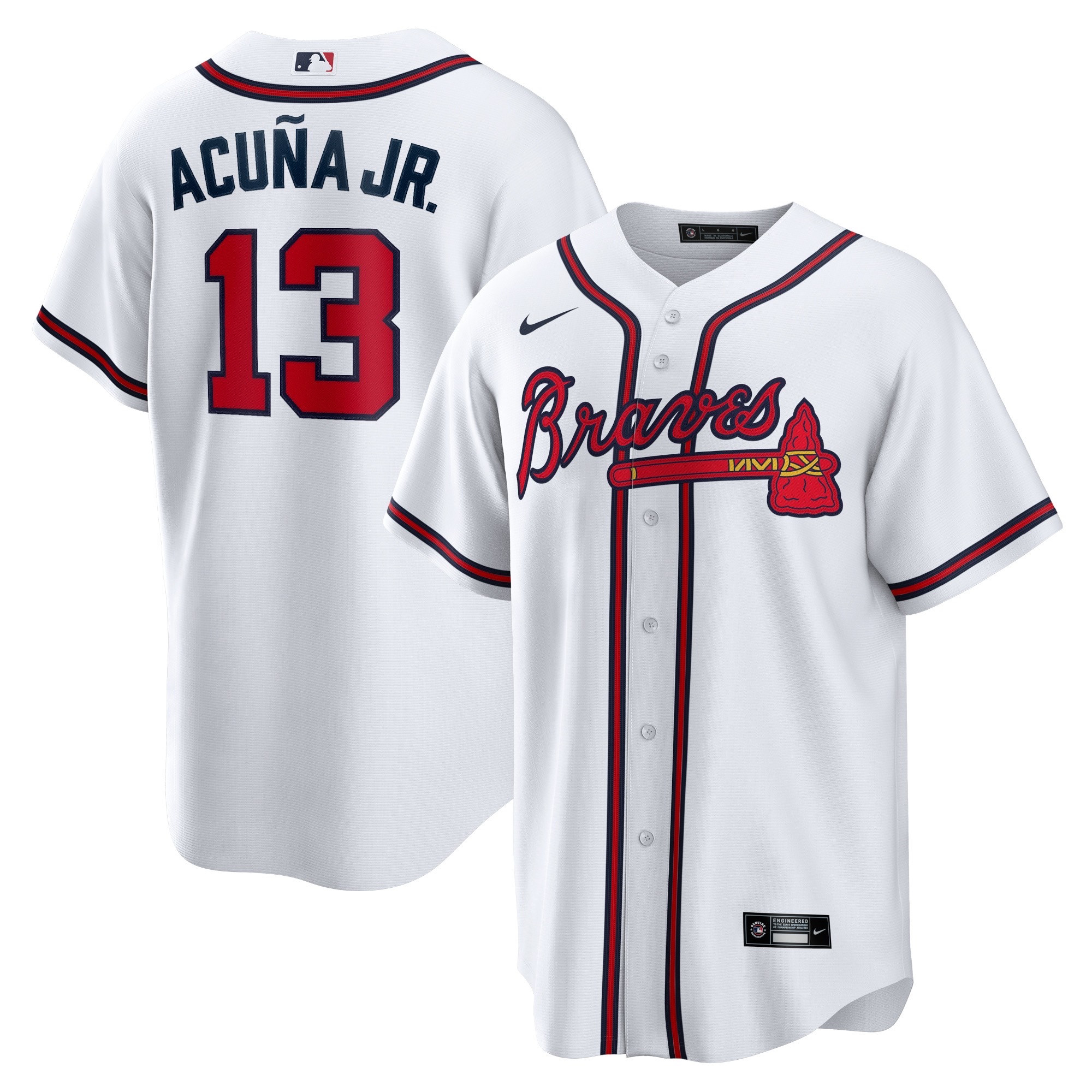 前后白色1 (3)016 MLBJE2601-05-016 Atlanta Braves Baseball Jersey 016 USD16.98 - Image 1