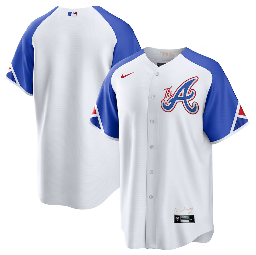 前后白色2 (2)023 MLBJE2601-05-023 Atlanta Braves Baseball Jersey 023 USD16.98 - Image 1
