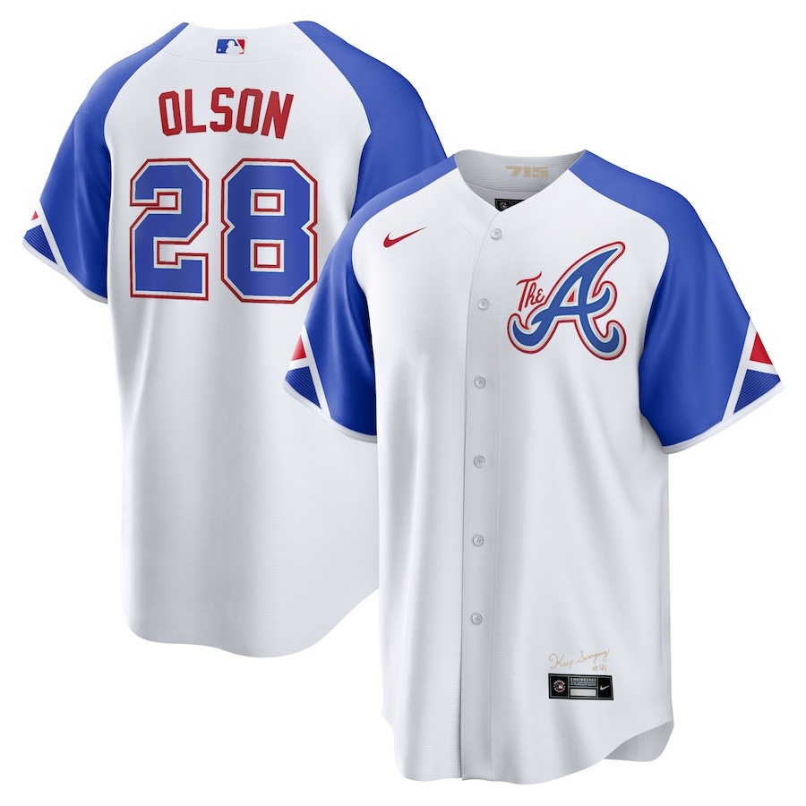 前后白色2 (3)024 MLBJE2601-05-024 Atlanta Braves Baseball Jersey 024 USD16.98 - Image 1