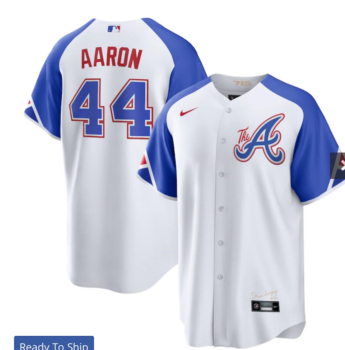前后白色2 (6)027 MLBJE2601-05-027 Atlanta Braves Baseball Jersey 027 USD16.98 - Image 1