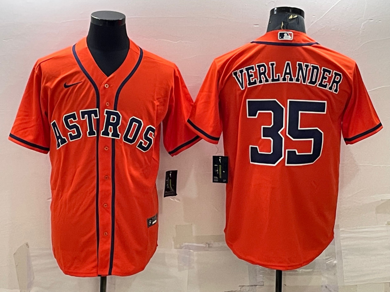 并排桔色 (2)011 MLBJE2601-06-011 Houston Astros Baseball Jersey 011 USD16.98 - Image 1