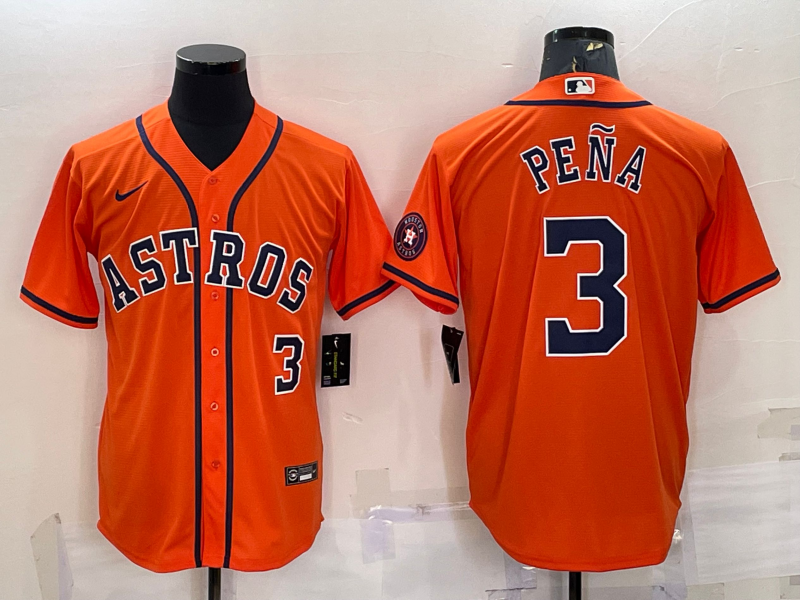 并排桔色 (5)014 MLBJE2601-06-014 Houston Astros Baseball Jersey 014 USD16.98 - Image 1