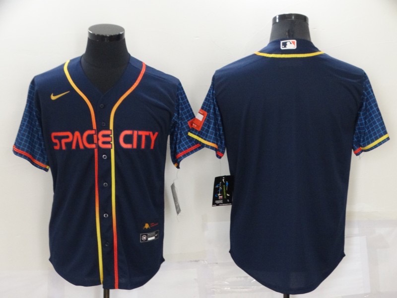 并排深蓝 (3)020 MLBJE2601-06-020 Houston Astros Baseball Jersey 020 USD16.98 - Image 1