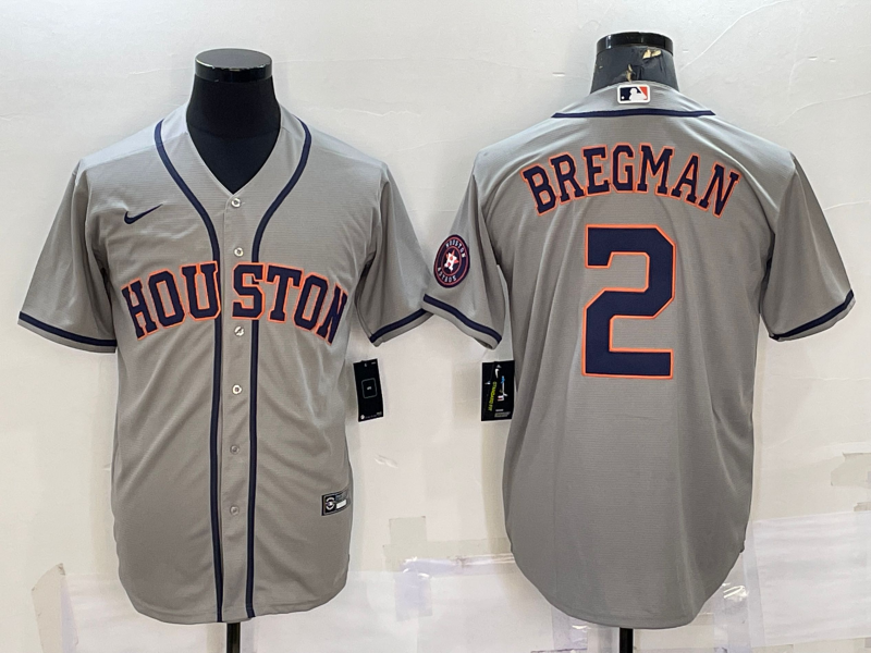 并排灰色 (4)008 MLBJE2601-06-008 Houston Astros Baseball Jersey 008 USD16.98 - Image 1