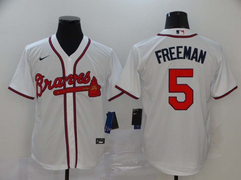 并排白色 (1) MLBJE2601-05-001 Atlanta Braves Baseball Jersey 001 USD16.98 - Image 1