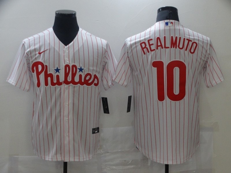 并排白色 (1) MLBJE2601-04-001 Philadelphia Phillies Baseball Jersey 001 USD16.98 - Image 1