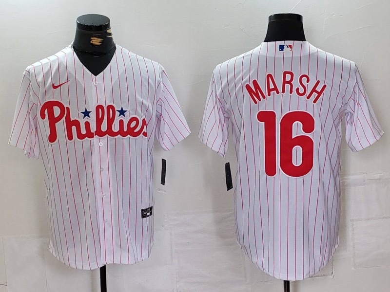并排白色 (2)002 MLBJE2601-04-002 Philadelphia Phillies Baseball Jersey 002 USD16.98 - Image 1