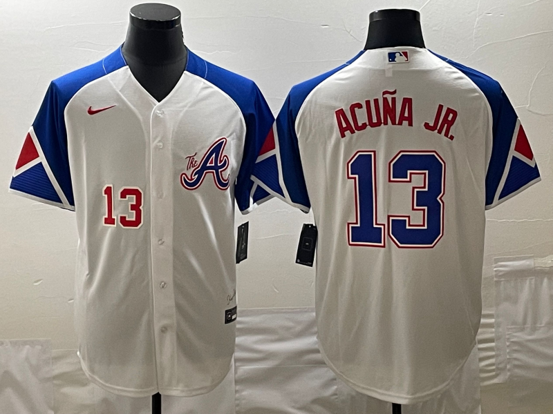 并排白色 (2)003 MLBJE2601-05-003 Atlanta Braves Baseball Jersey 003 USD16.98 - Image 1