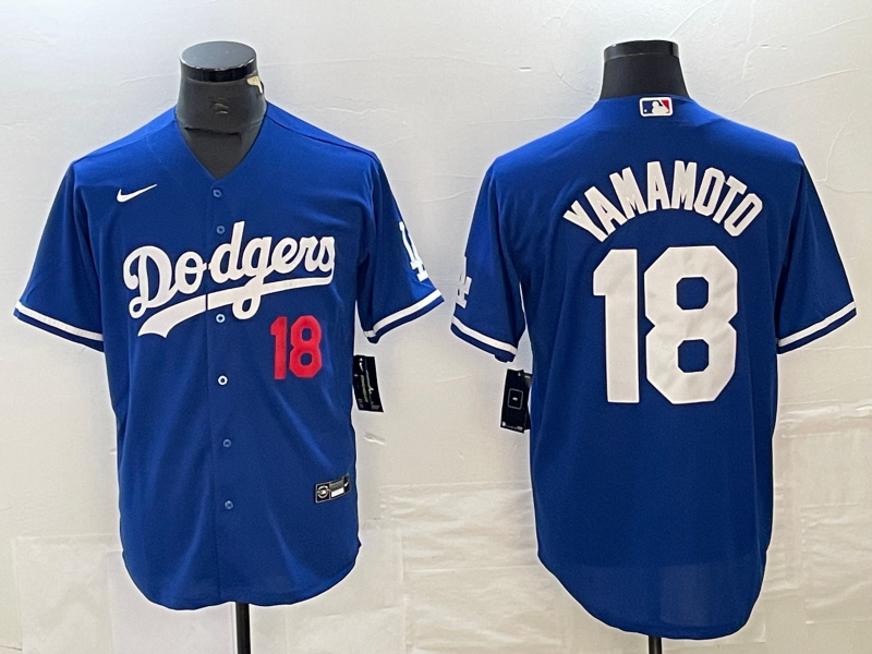 彩蓝1 带字(1)(067) MLBJE2601-01-067 Los Angeles Dodgers Baseball Jersey 067 USD16.98 - Image 1