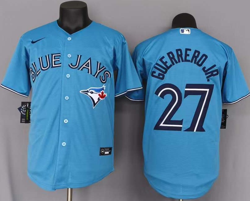 横排浅蓝 (1)029 MLBJE2601-03-029 Toronto Blue Jays Baseball Jersey 029 USD16.98 - Image 1