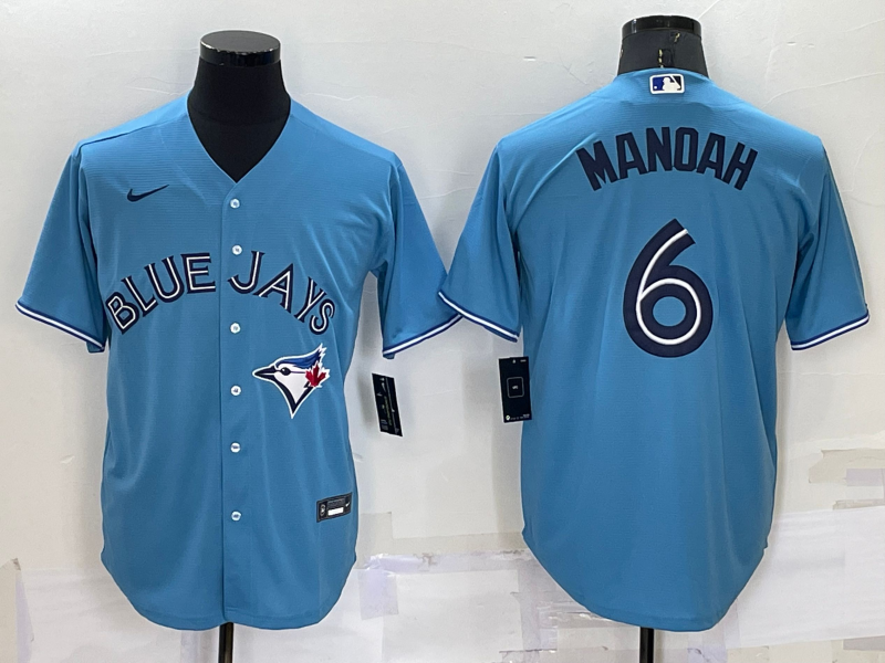 横排浅蓝 (1)030 MLBJE2601-03-030 Toronto Blue Jays Baseball Jersey 030 USD16.98 - Image 1