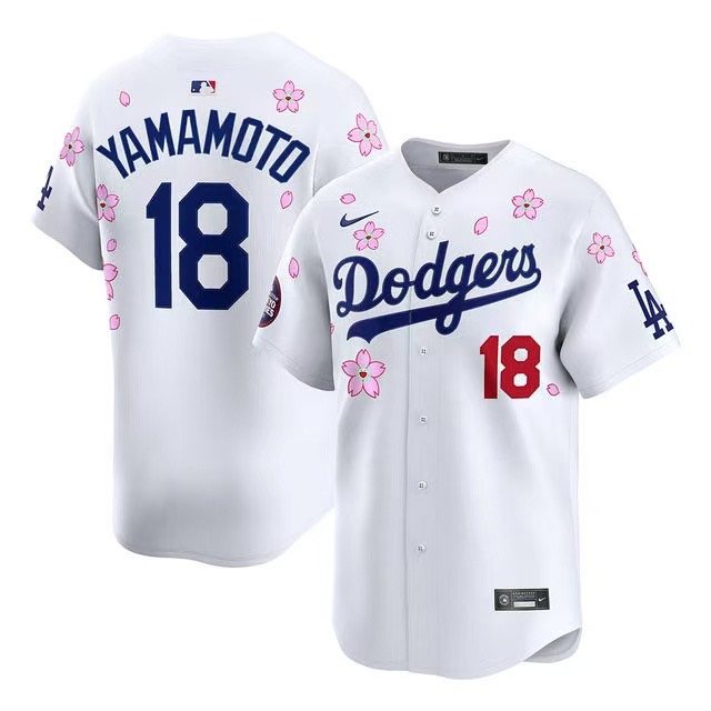樱花11 d367b7f9 (157) 价格贵17.98 MLBJE2601-01-157 Los Angeles Dodgers Baseball Jersey 157 USD17.98 - Image 1
