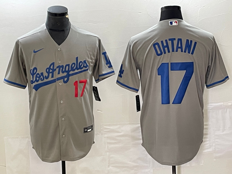 灰色2(4)灰色城市版带字133 MLBJE2601-01-133 Los Angeles Dodgers Baseball Jersey 133 USD16.98 - Image 1
