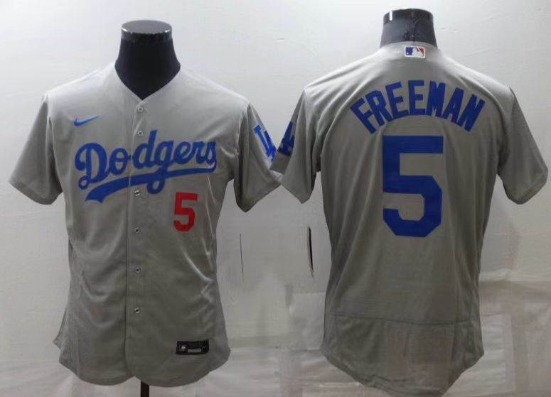 灰色2(6)灰色带字136 MLBJE2601-01-136 Los Angeles Dodgers Baseball Jersey 136 USD16.98 - Image 1