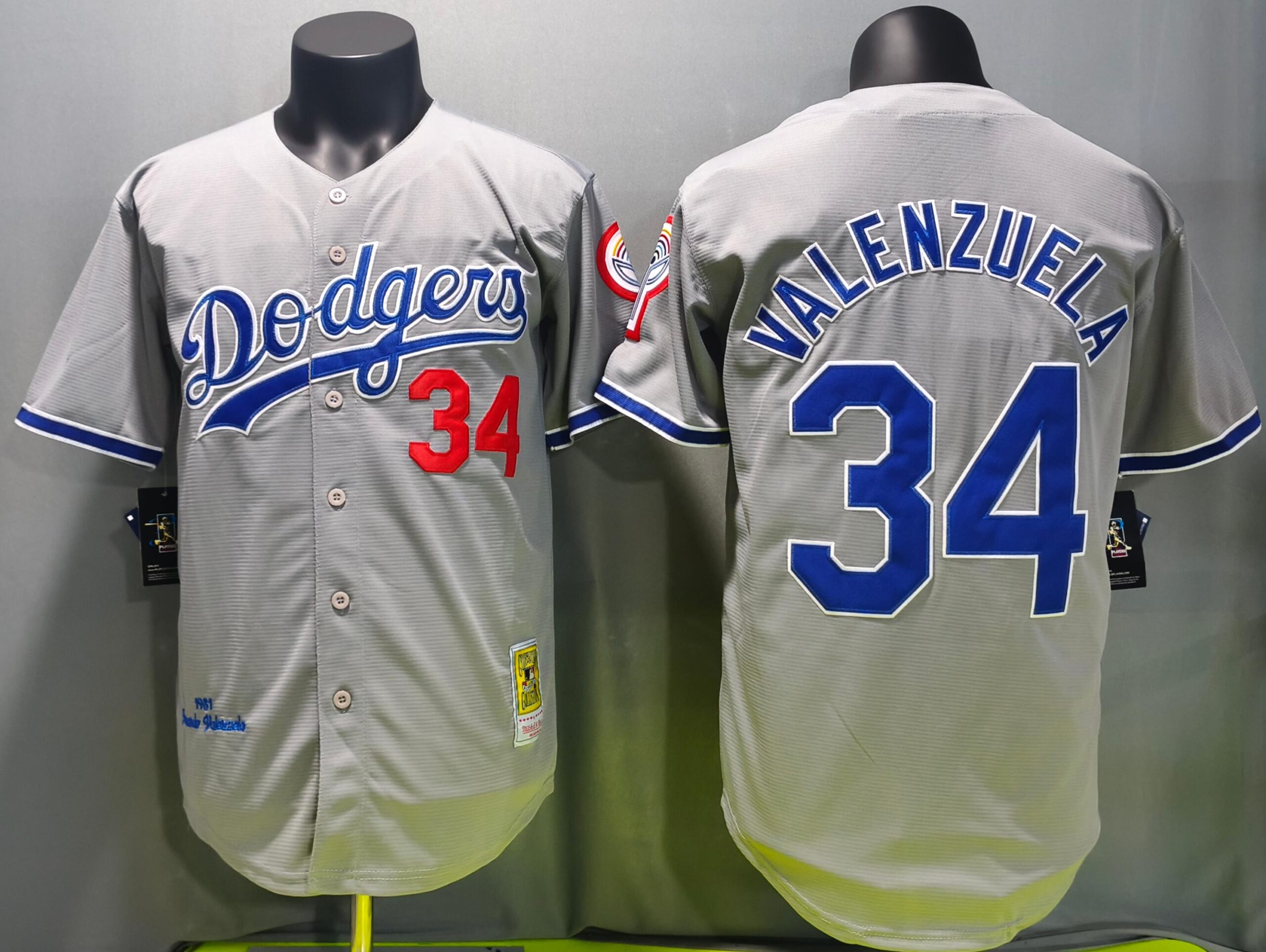 灰色2(8)138 MLBJE2601-01-138 Los Angeles Dodgers Baseball Jersey 138 USD16.98 - Image 1