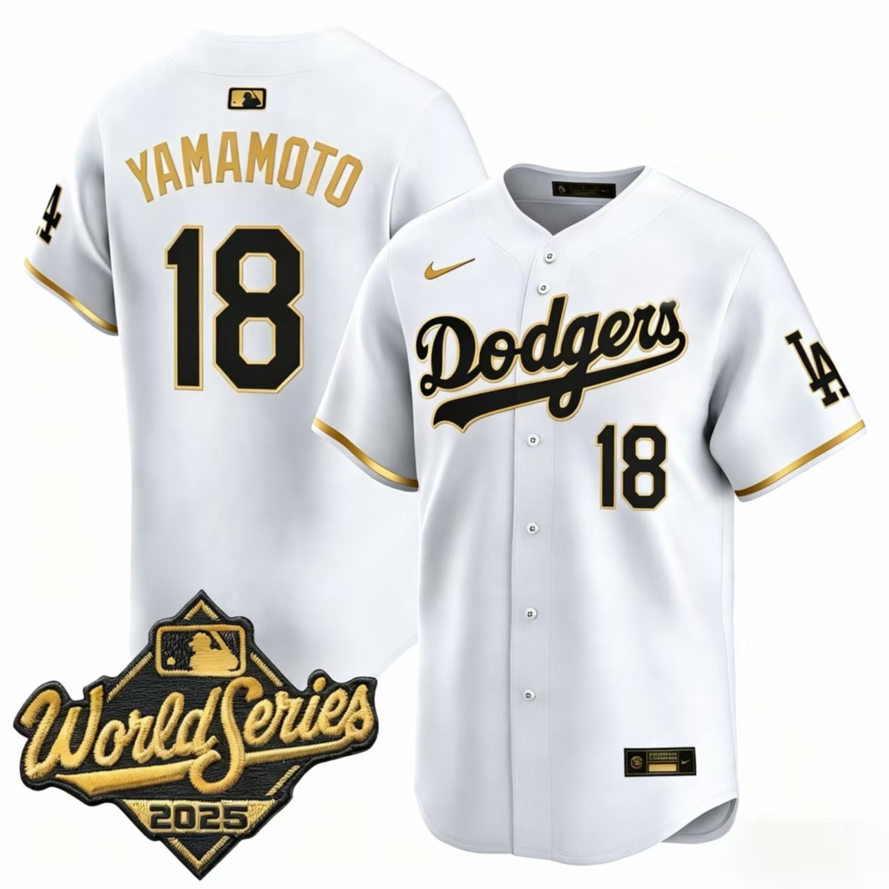 白色 (10)006 MLBJE2601-01-006 Los Angeles Dodgers Baseball Jersey 006 USD16.98 - Image 1