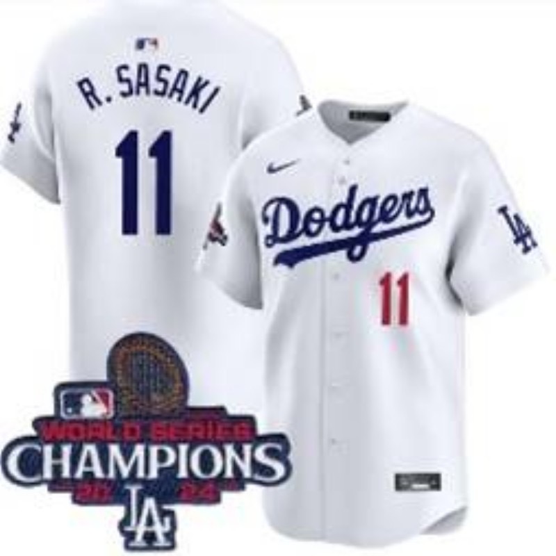 白色 (13)009 MLBJE2601-01-009 Los Angeles Dodgers Baseball Jersey 009 USD16.98 - Image 1
