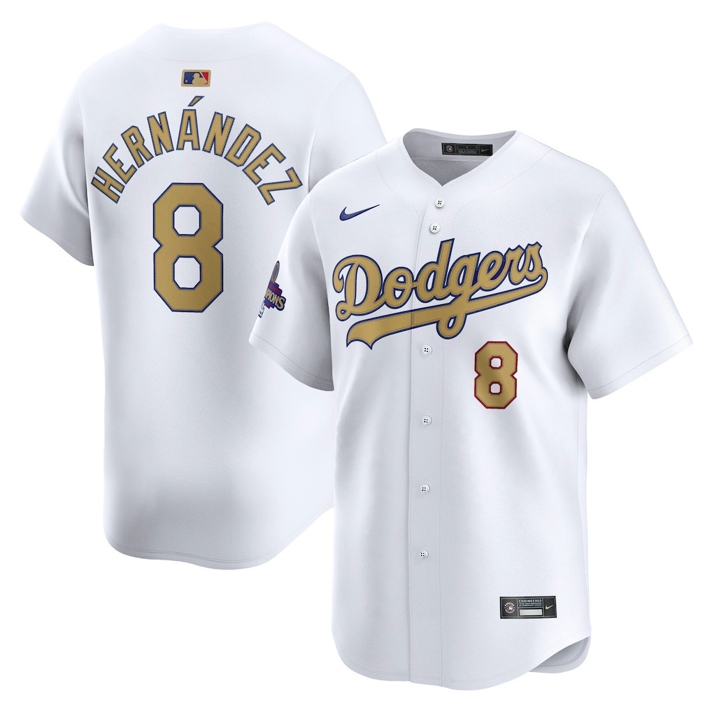 白色 (17)012 MLBJE2601-01-012 Los Angeles Dodgers Baseball Jersey 012 USD16.98 - Image 1