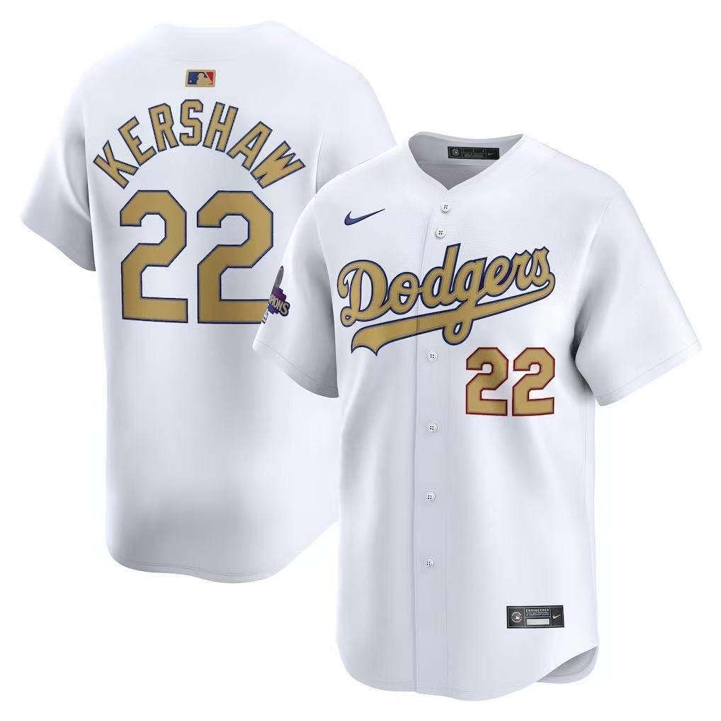 白色 (18)013 MLBJE2601-01-013 Los Angeles Dodgers Baseball Jersey 013 USD16.98 - Image 1
