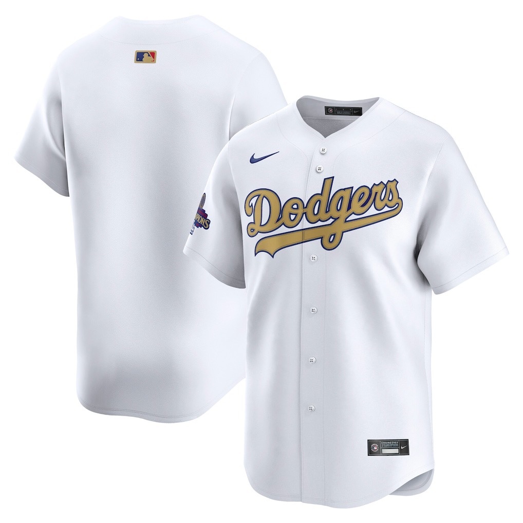 白色 (24)019 MLBJE2601-01-019 Los Angeles Dodgers Baseball Jersey 019 USD16.98 - Image 1