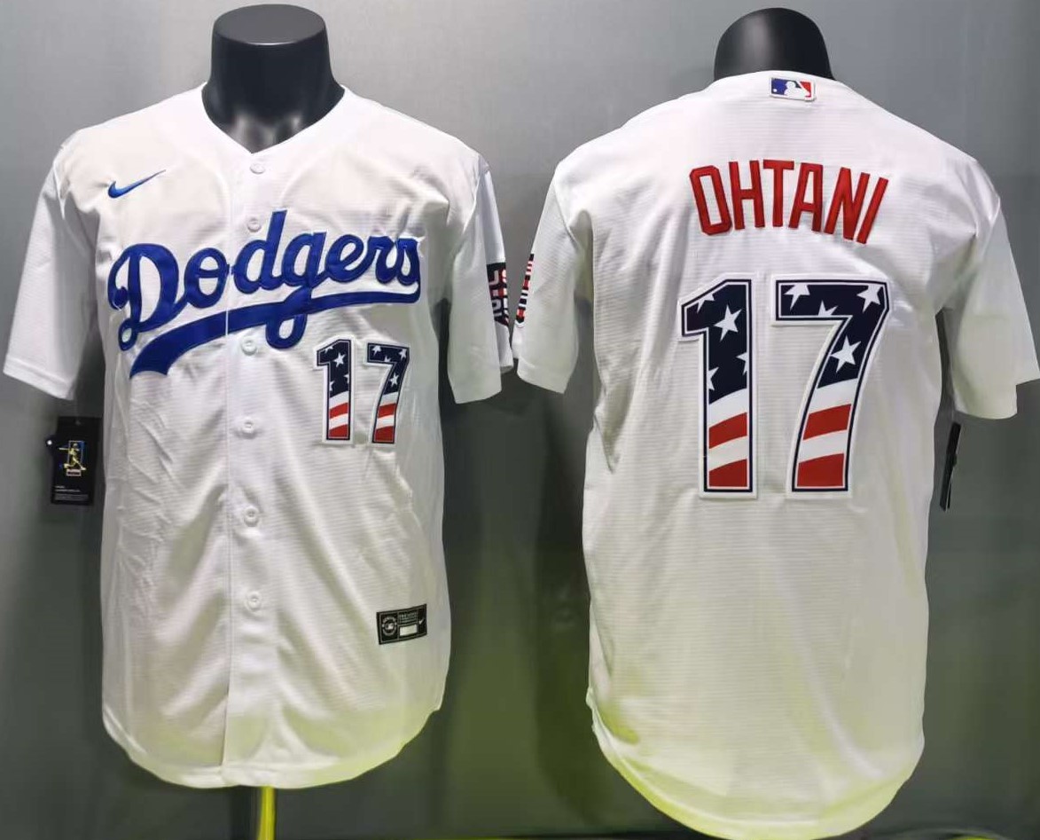 白色 (5)005 MLBJE2601-01-005 Los Angeles Dodgers Baseball Jersey 005 USD16.98 - Image 1