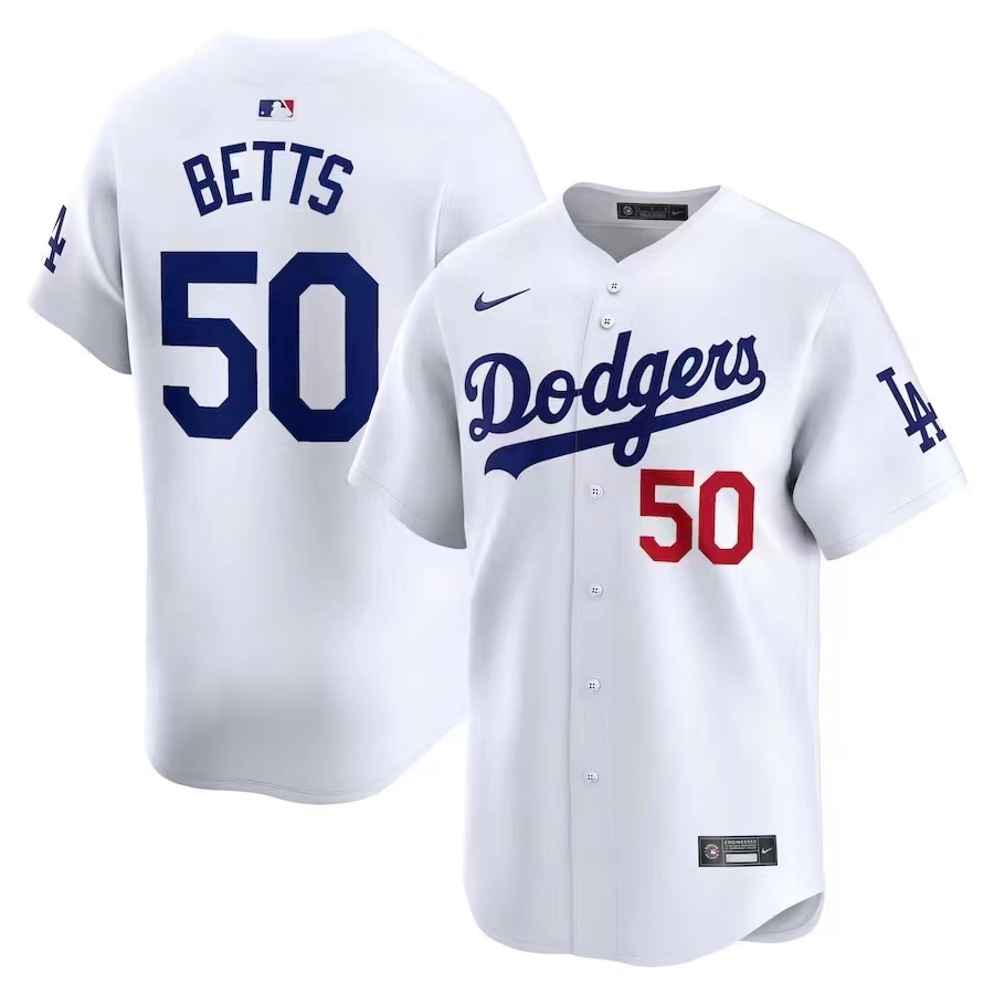白色前后带字 (3)044 MLBJE2601-01-044 Los Angeles Dodgers Baseball Jersey 044 USD16.98 - Image 1