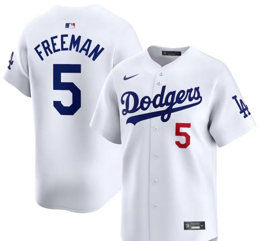 白色前后带字 (6)047 MLBJE2601-01-047 Los Angeles Dodgers Baseball Jersey 047 USD16.98 - Image 1