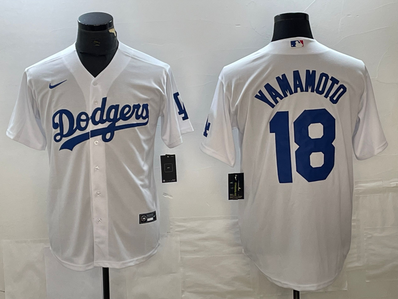 白色并排 (2)023 MLBJE2601-01-023 Los Angeles Dodgers Baseball Jersey 023 USD16.98 - Image 1
