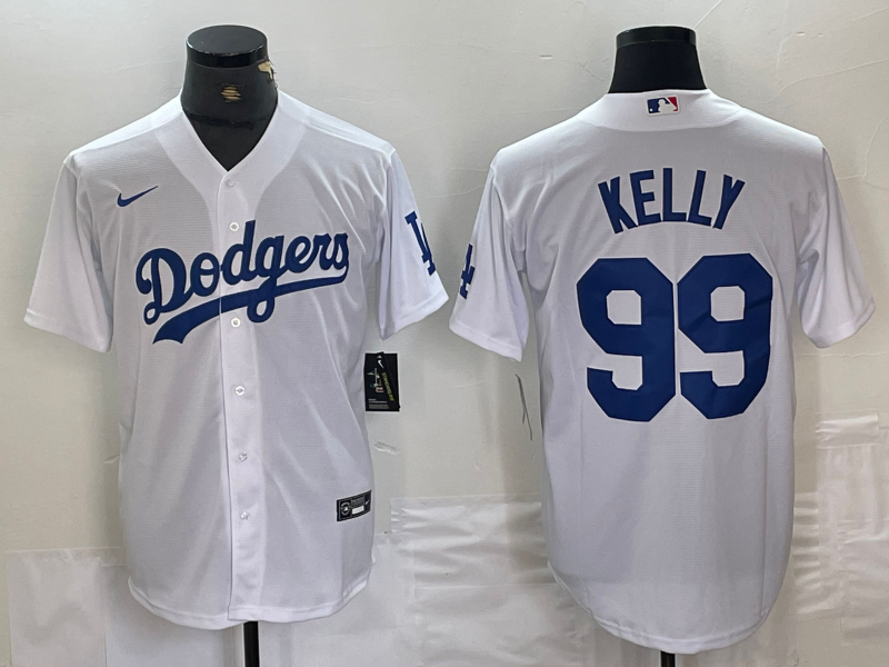 白色并排 (4)027 MLBJE2601-01-027 Los Angeles Dodgers Baseball Jersey 027 USD16.98 - Image 1