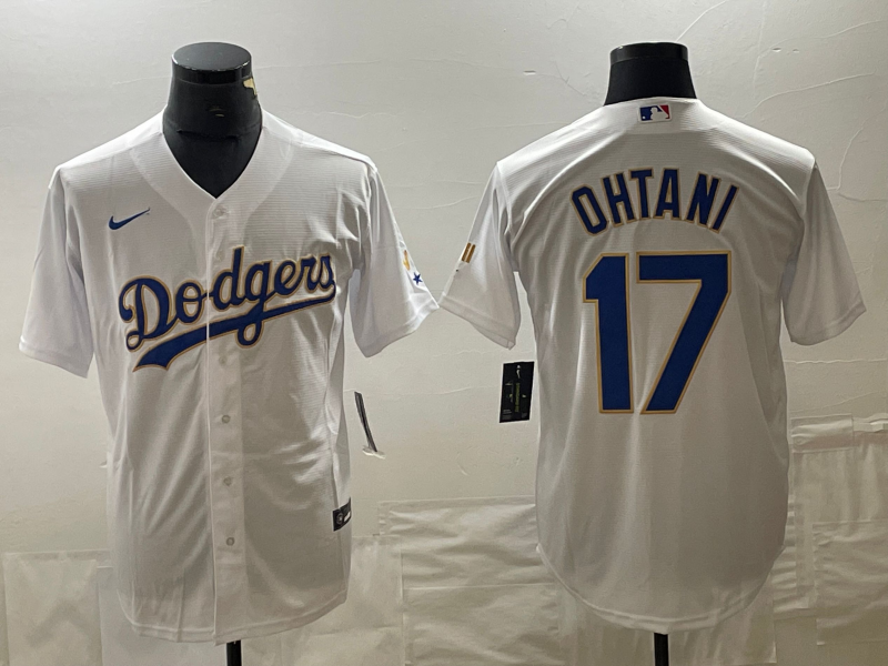 白色并排 (5)028 MLBJE2601-01-028 Los Angeles Dodgers Baseball Jersey 028 USD16.98 - Image 1