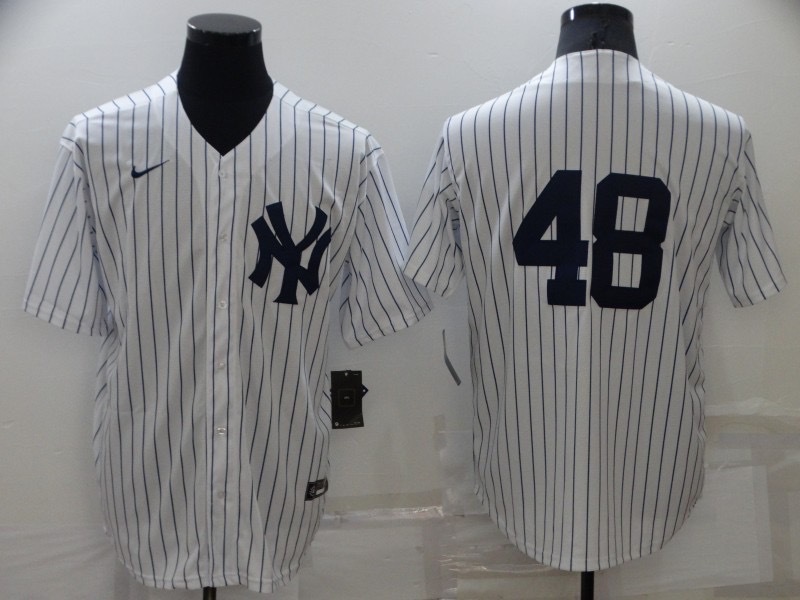 白色橫排 (1) MLBJE2601-02-001 New York Yankees Baseball Jersey 001 USD16.98 - Image 1