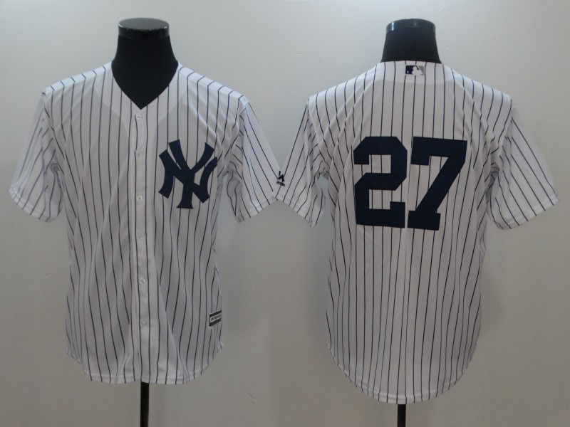 白色橫排 (2)003 MLBJE2601-02-003 New York Yankees Baseball Jersey 003 USD16.98 - Image 1
