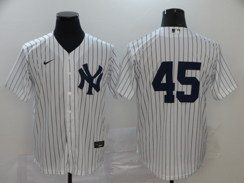 白色橫排 (4)005 MLBJE2601-02-005 New York Yankees Baseball Jersey 005 USD16.98 - Image 1