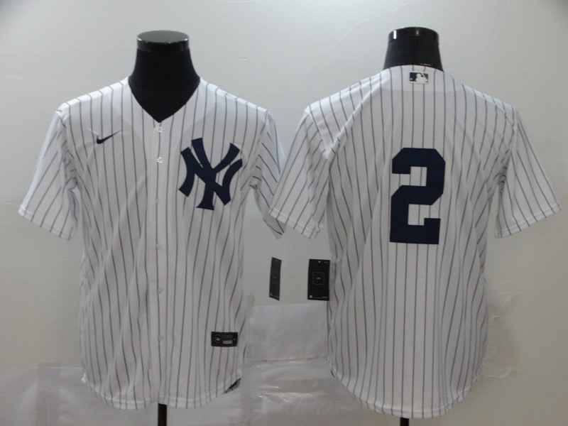 白色橫排 (6)007 MLBJE2601-02-007 New York Yankees Baseball Jersey 007 USD16.98 - Image 1