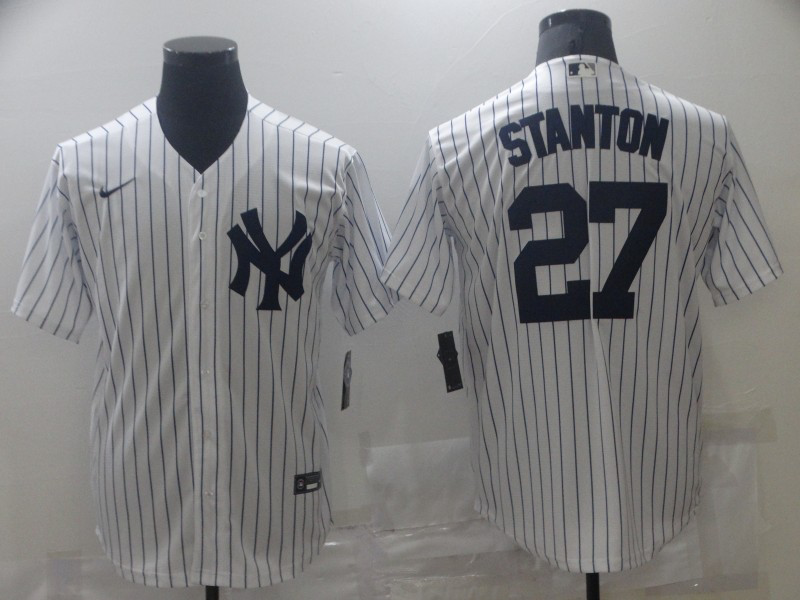 白色橫排 (8)009 MLBJE2601-02-009 New York Yankees Baseball Jersey 009 USD16.98 - Image 1