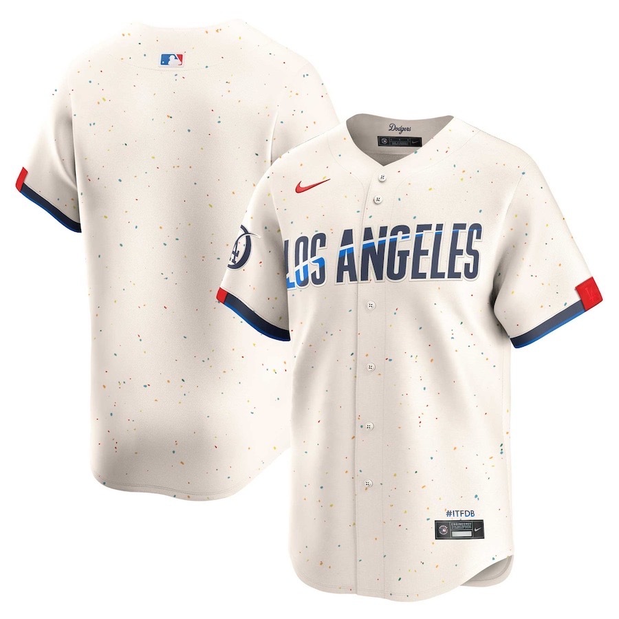 米白 78c33aae(141 MLBJE2601-01-141 Los Angeles Dodgers Baseball Jersey 141 USD16.98 - Image 1