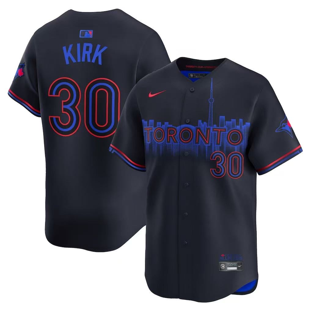 黑色前后排 (1)011 MLBJE2601-03-011 Toronto Blue Jays Baseball Jersey 011 USD16.98 - Image 1