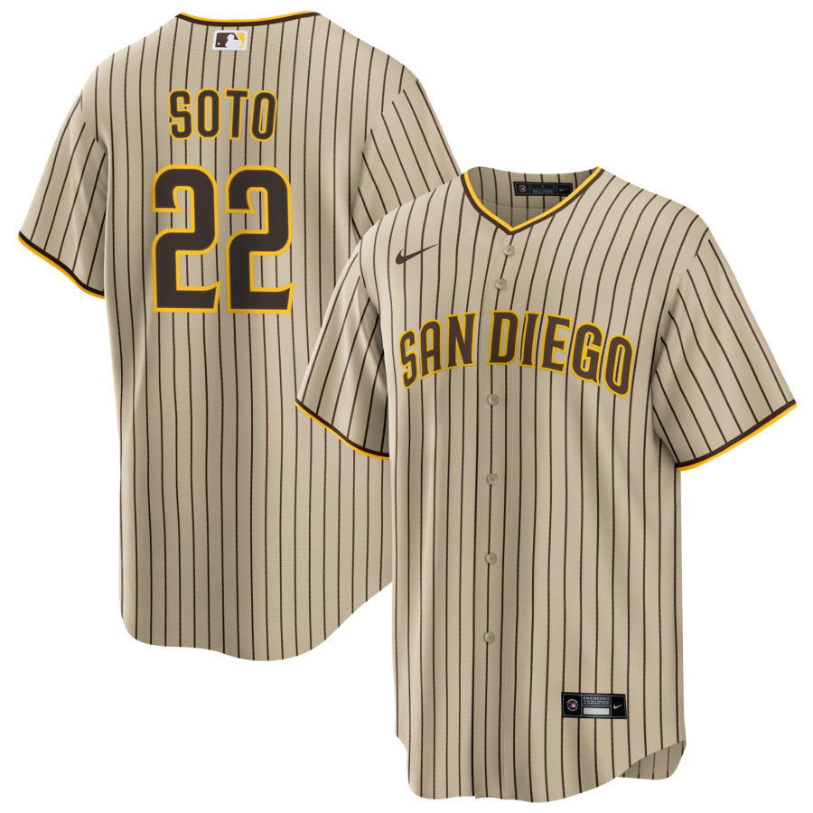前后卡其 (1)032 MLBJE2601-08-032 San Diego Padres Baseball Jersey 032 USD16.98 - Image 1