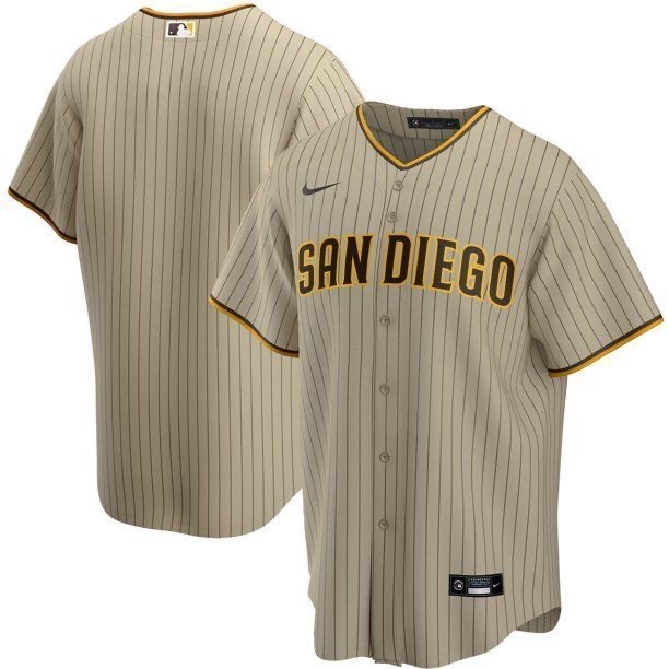 前后卡其 (4)035 MLBJE2601-08-035 San Diego Padres Baseball Jersey 035 USD16.98 - Image 1