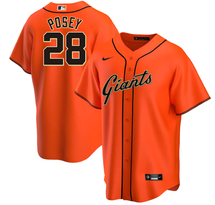 前后桔色 (2)023 MLBJE2601-13-023 San Francisco Giants Baseball Jersey 023 USD16.98 - Image 1