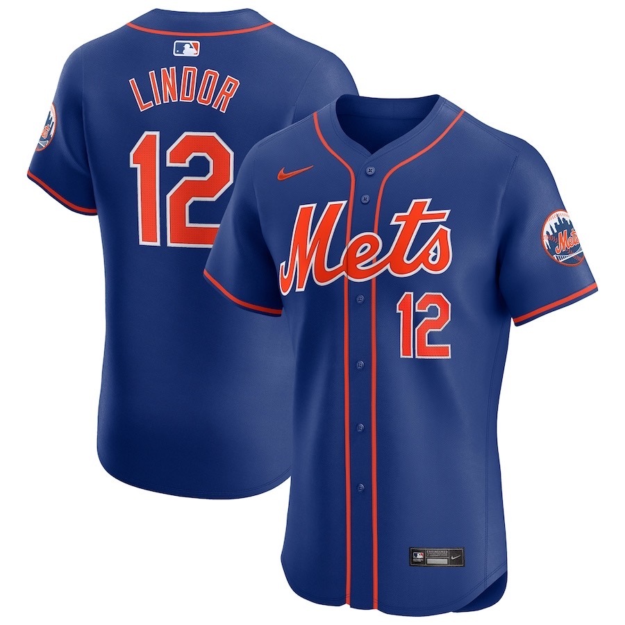 前后海军兰 (1)022 MLBJE2601-09-022 New York Mets Baseball Jersey 022 USD16.98 - Image 1
