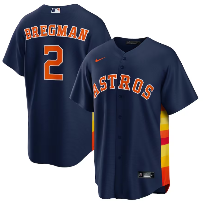 前后深蓝 (1)041 MLBJE2601-06-041 Houston Astros Baseball Jersey 041 USD16.98 - Image 1