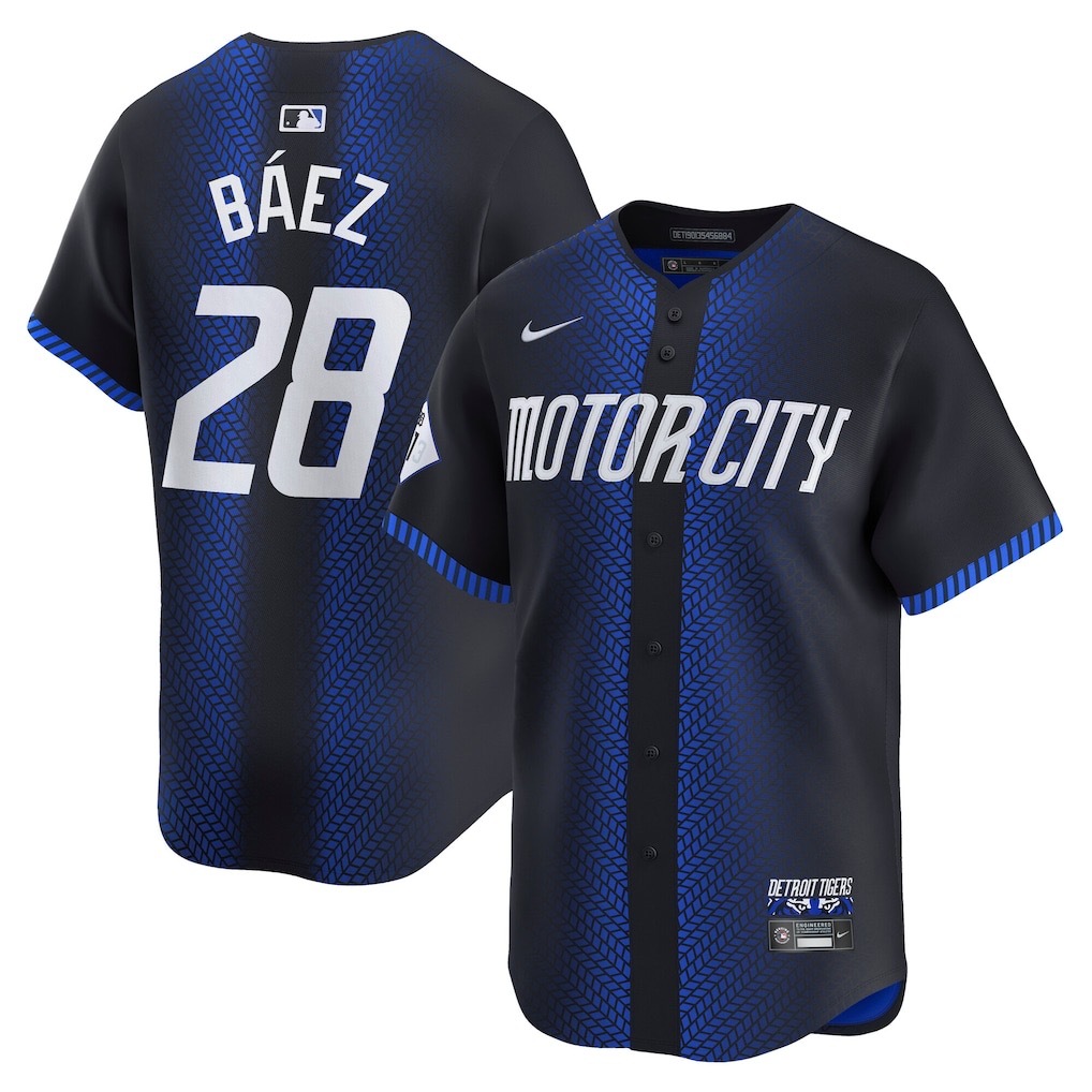 前后深蓝色 (4)030 MLBJE2601-11-030 Detroit Tigers Baseball Jersey 030 USD16.98 - Image 1