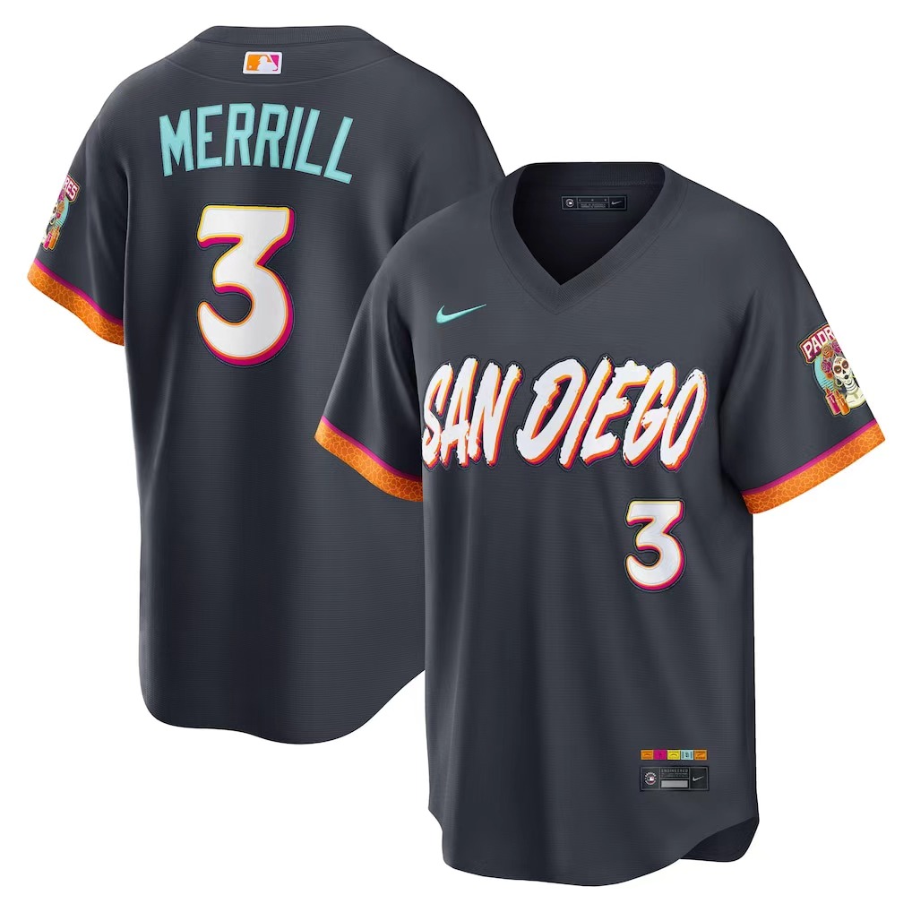 前后灰 (2)029 MLBJE2601-08-029 San Diego Padres Baseball Jersey 029 USD16.98 - Image 1