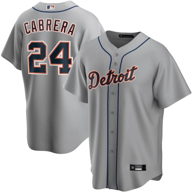前后灰色 (3)026 MLBJE2601-11-026 Detroit Tigers Baseball Jersey 026 USD16.98 - Image 1